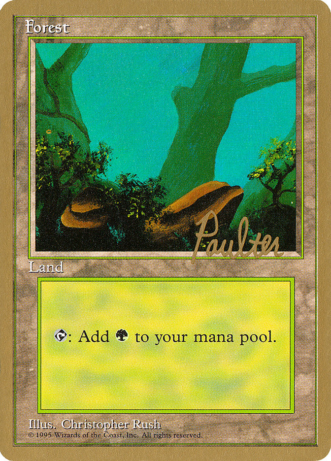 Forest (pp378) (Preston Poulter) [Pro Tour Collector Set] | Game Grid - Logan