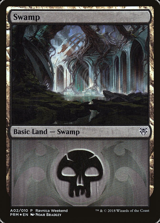 Swamp (A02) [Ravnica Allegiance Ravnica Weekend] | Game Grid - Logan