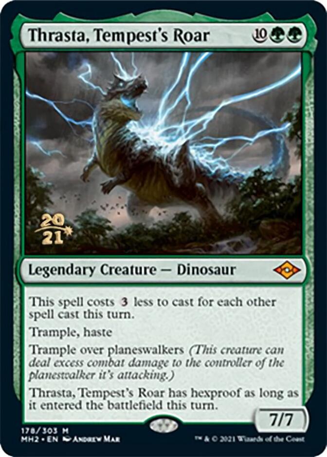 Thrasta, Tempest's Roar [Modern Horizons 2 Prerelease Promos] | Game Grid - Logan