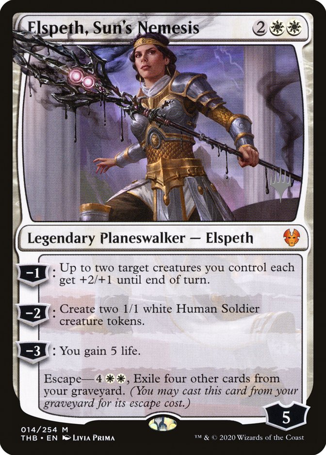 Elspeth, Sun's Nemesis (Promo Pack) [Theros Beyond Death Promos] | Game Grid - Logan