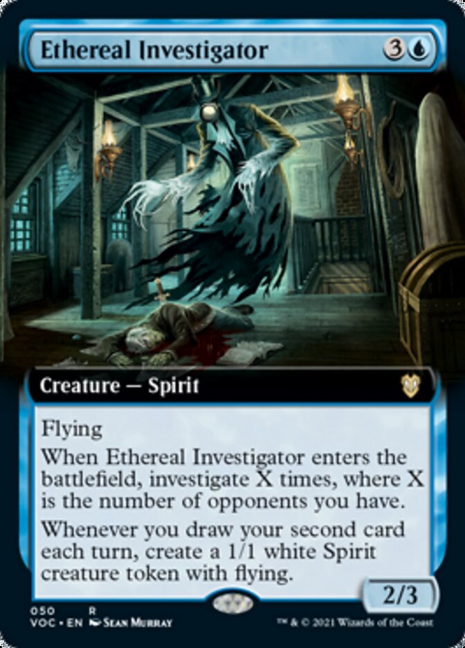 Ethereal Investigator (Extended Art) [Innistrad: Crimson Vow Commander] | Game Grid - Logan