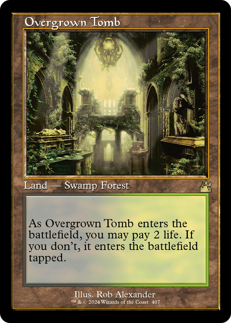 Overgrown Tomb (Retro) [Ravnica Remastered] | Game Grid - Logan