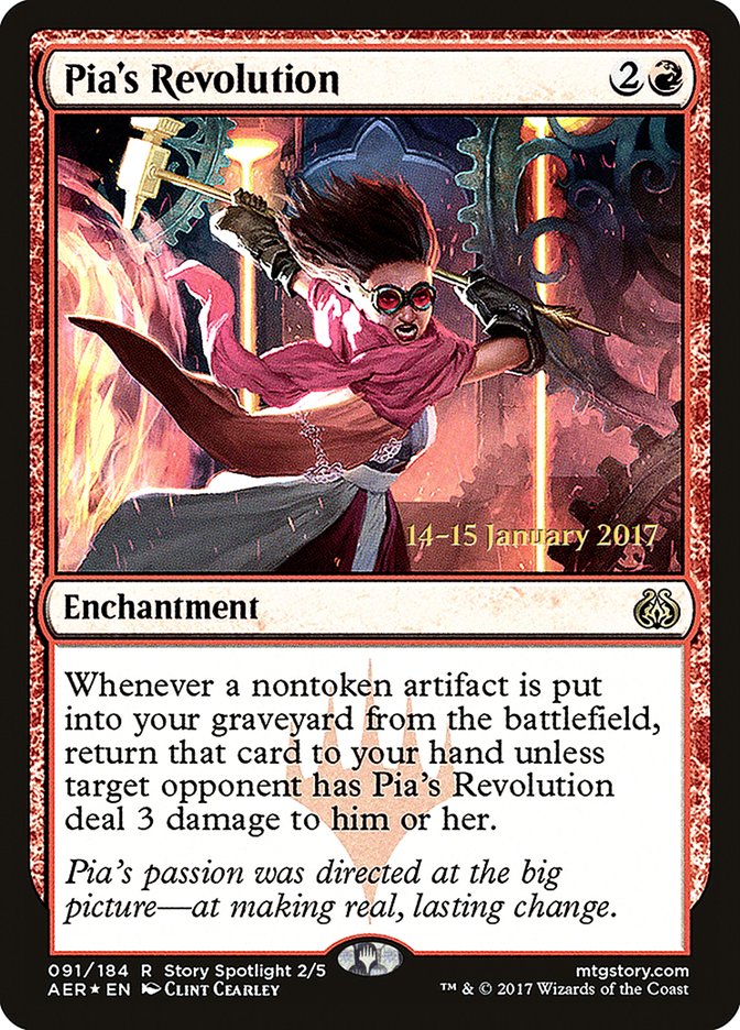 Pia's Revolution [Aether Revolt Prerelease Promos] | Game Grid - Logan