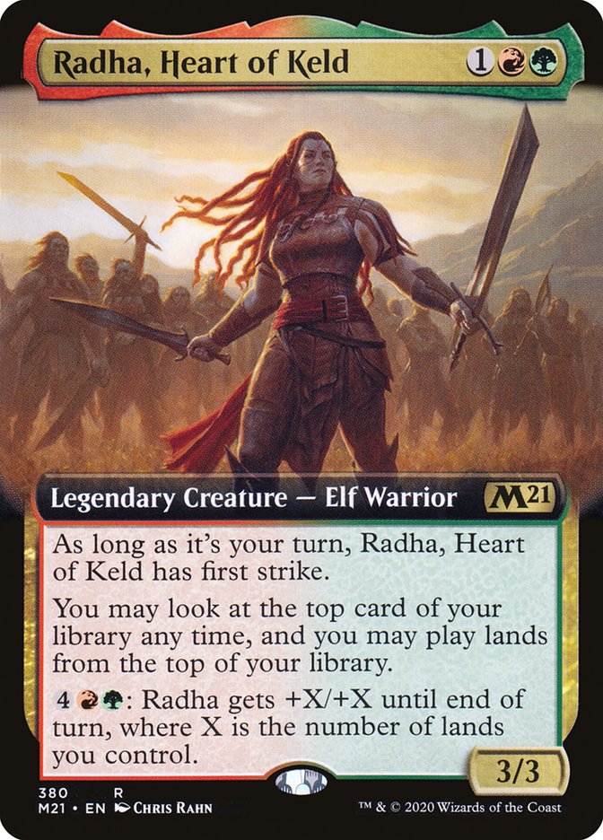 Radha, Heart of Keld (Extended Art) [Core Set 2021] | Game Grid - Logan