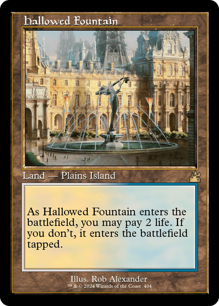 Hallowed Fountain (Retro) [Ravnica Remastered] | Game Grid - Logan