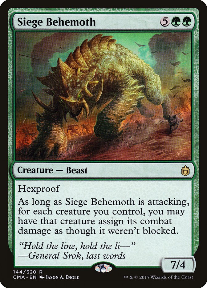 Siege Behemoth [Commander Anthology] | Game Grid - Logan