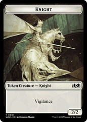 Knight // Food (0010) Double-Sided Token [Wilds of Eldraine Tokens] | Game Grid - Logan