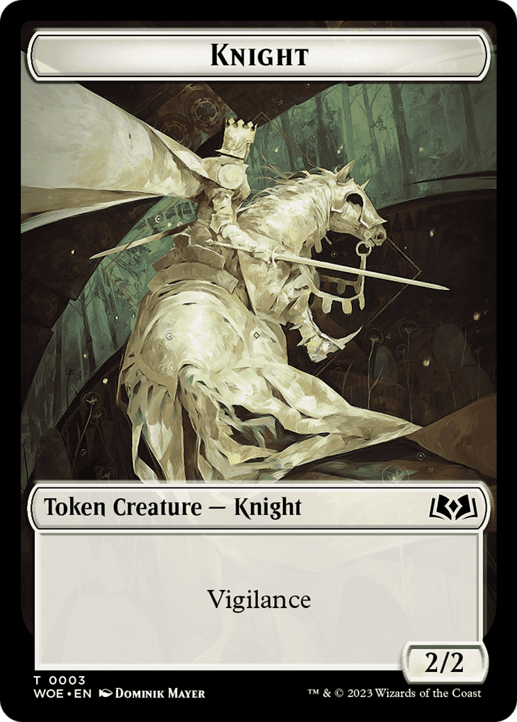 Knight Token [Wilds of Eldraine Tokens] | Game Grid - Logan