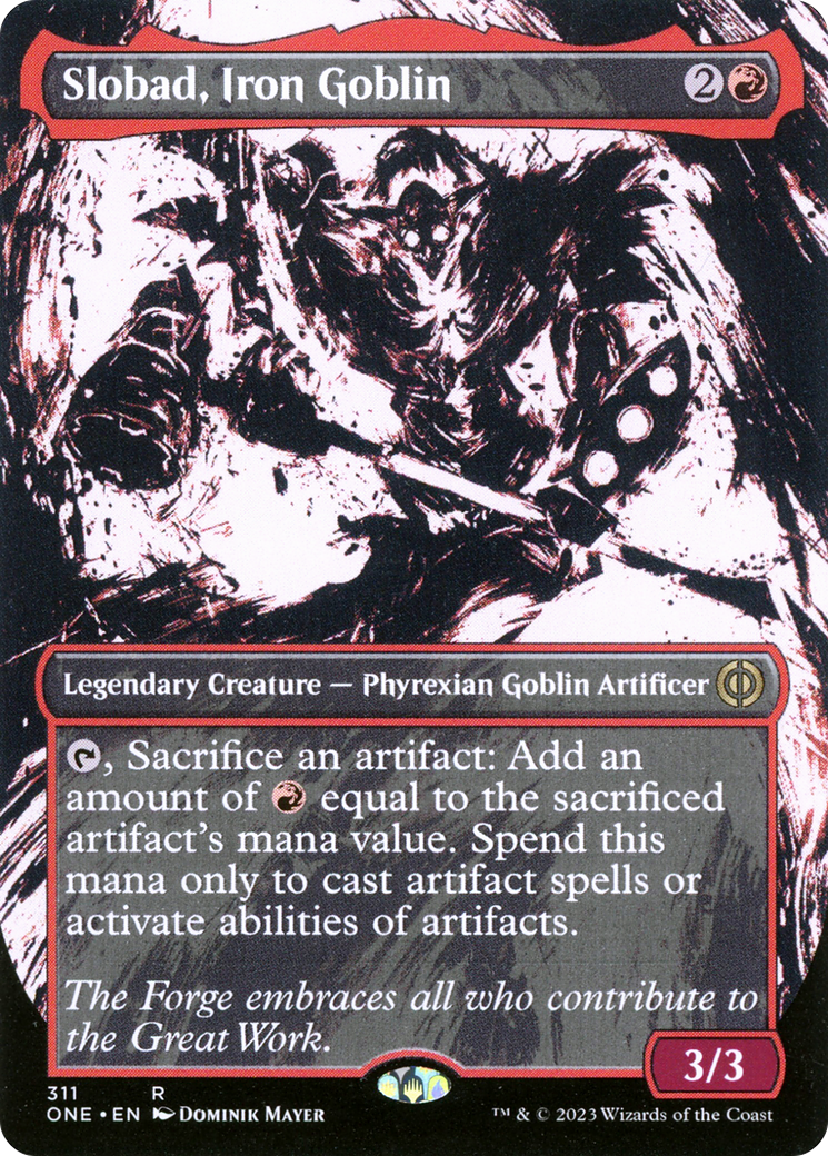 Slobad, Iron Goblin (Borderless Ichor) [Phyrexia: All Will Be One] | Game Grid - Logan