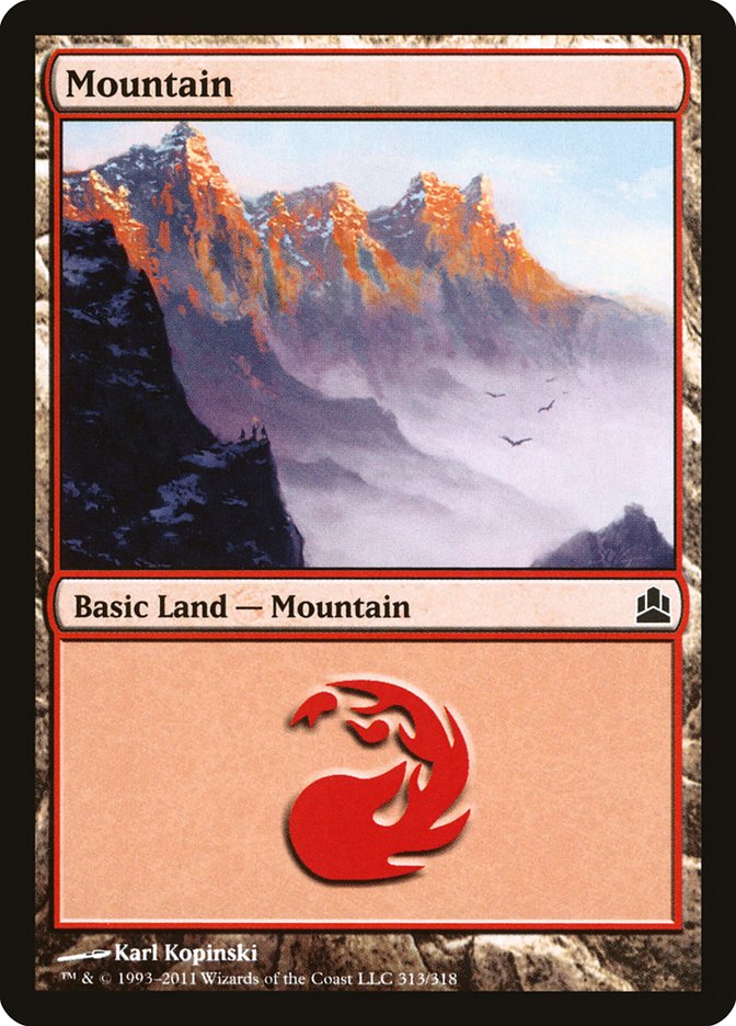 Mountain (313) [Commander 2011] | Game Grid - Logan