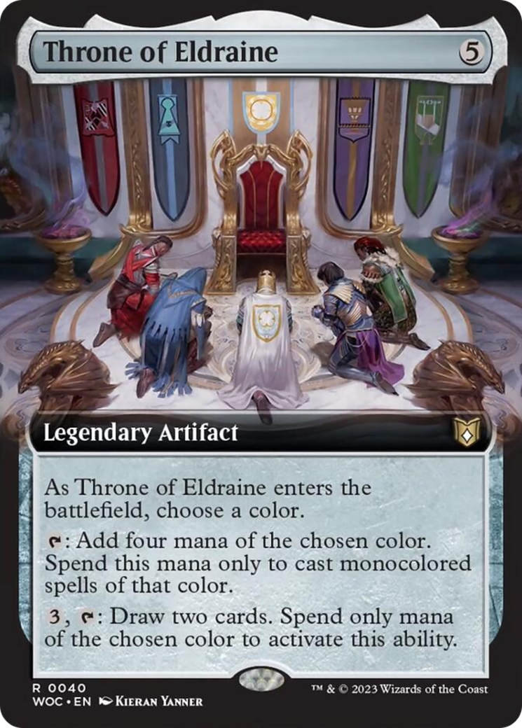 Throne of Eldraine (Extended Art) [Wilds of Eldraine Commander] | Game Grid - Logan