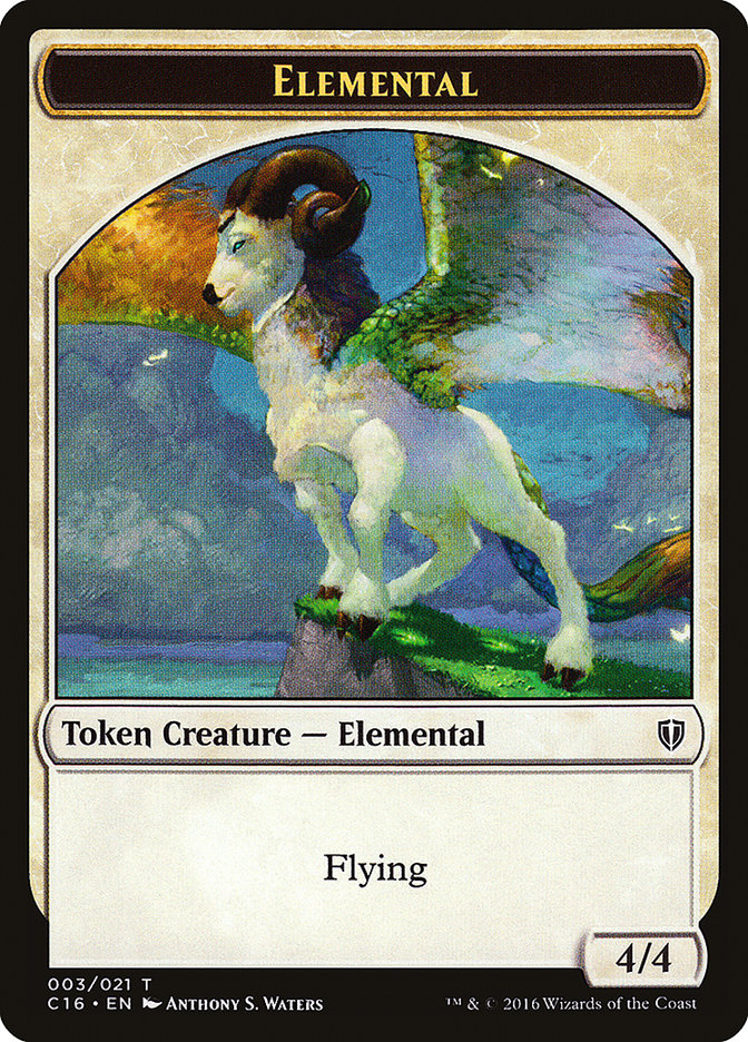 Elemental // Soldier Double-Sided Token [Commander 2016 Tokens] | Game Grid - Logan