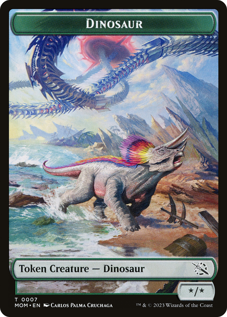 Treasure (20) // Dinosaur Double-Sided Token [March of the Machine Tokens] | Game Grid - Logan