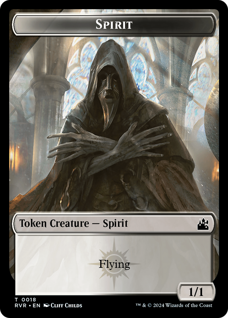 Spirit Token (0018) [Ravnica Remastered Tokens] | Game Grid - Logan