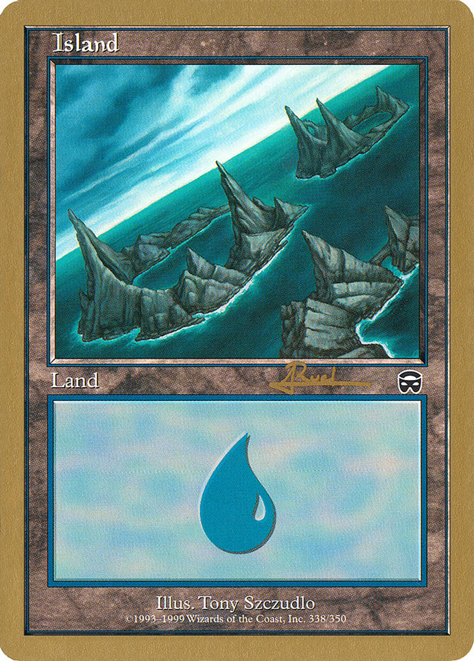 Island (ar338) (Antoine Ruel) [World Championship Decks 2001] | Game Grid - Logan