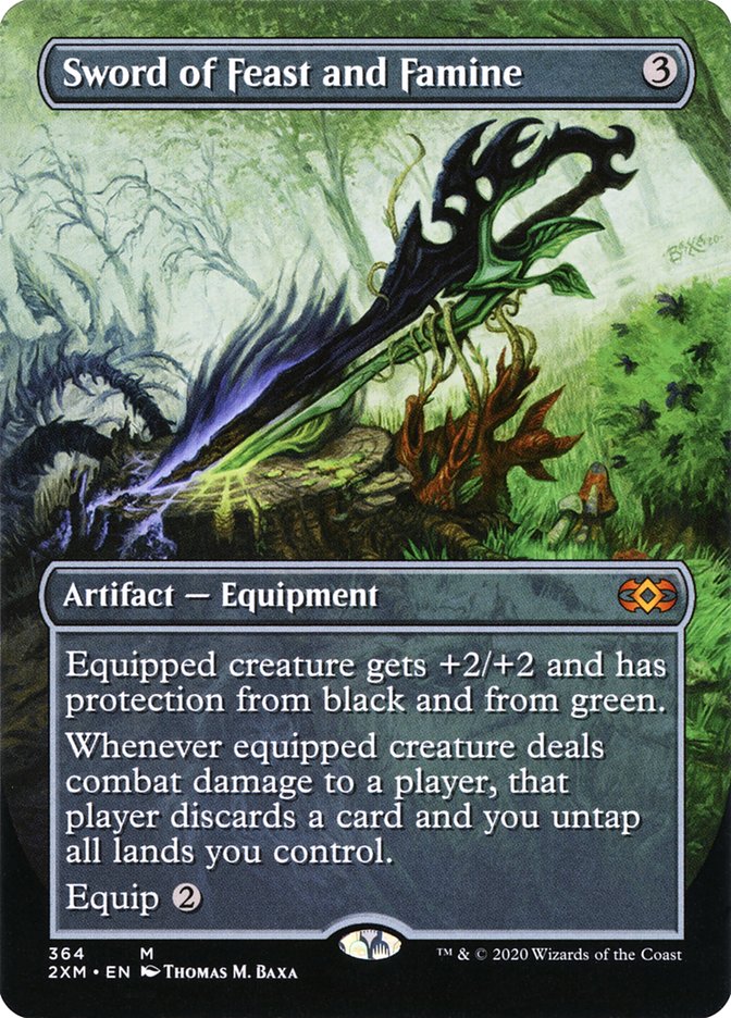 Sword of Feast and Famine (Toppers) [Double Masters] | Game Grid - Logan