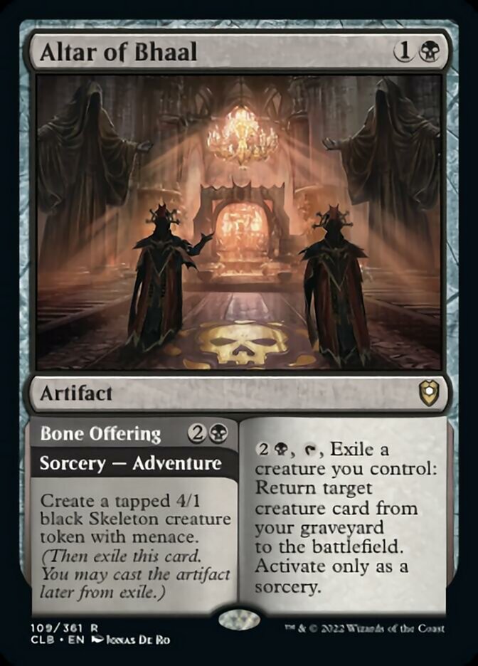 Altar of Bhaal // Bone Offering [Commander Legends: Battle for Baldur's Gate] | Game Grid - Logan