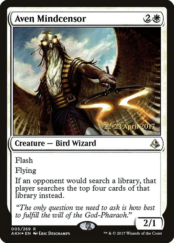 Aven Mindcensor [Amonkhet Prerelease Promos] | Game Grid - Logan