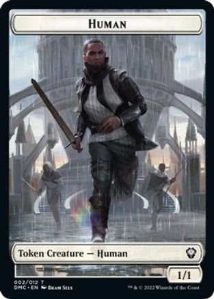 Human // Snake Double-Sided Token [Dominaria United Commander Tokens] | Game Grid - Logan