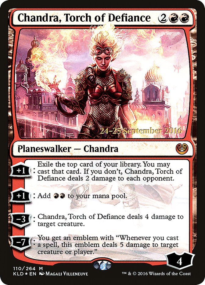 Chandra, Torch of Defiance [Kaladesh Prerelease Promos] | Game Grid - Logan