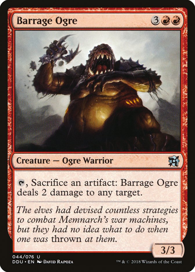 Barrage Ogre [Duel Decks: Elves vs. Inventors] | Game Grid - Logan