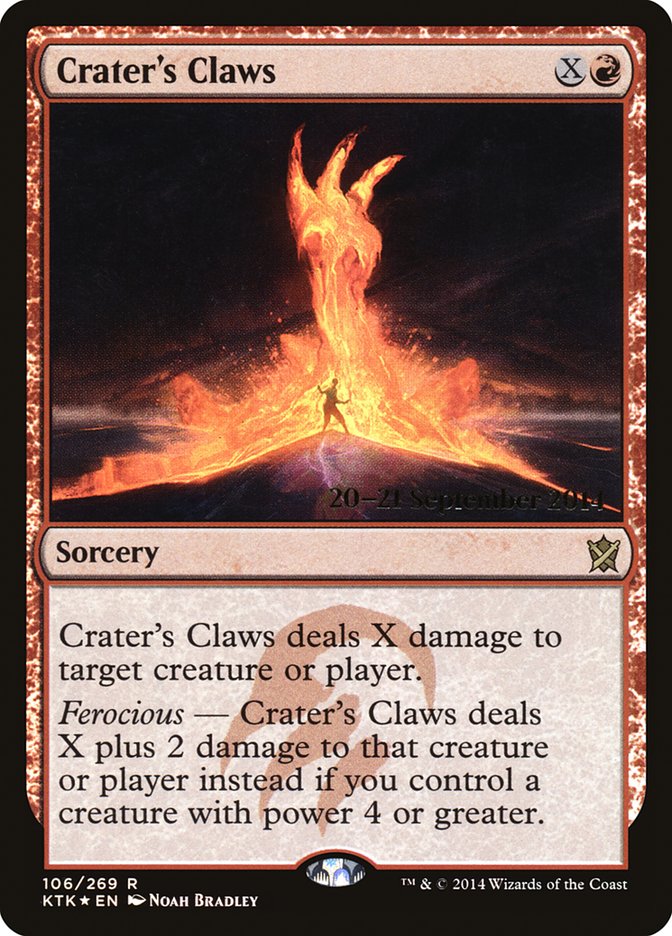 Crater's Claws [Khans of Tarkir Prerelease Promos] | Game Grid - Logan