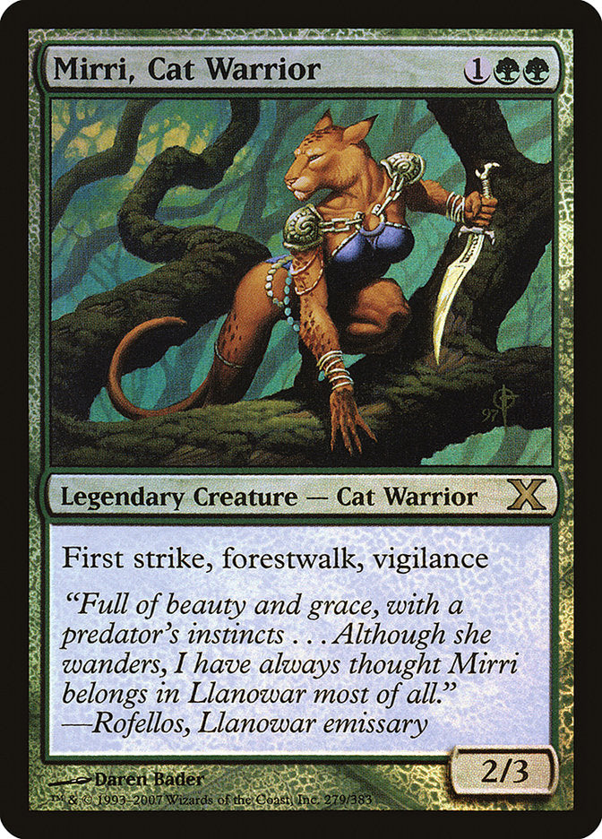 Mirri, Cat Warrior (Premium Foil) [Tenth Edition] | Game Grid - Logan