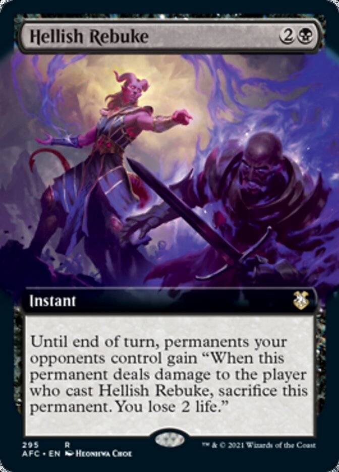 Hellish Rebuke (Extended Art) [Dungeons & Dragons: Adventures in the Forgotten Realms Commander] | Game Grid - Logan