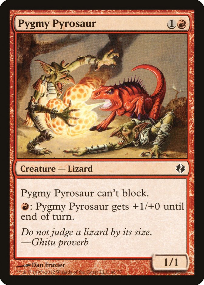 Pygmy Pyrosaur [Duel Decks: Venser vs. Koth] | Game Grid - Logan