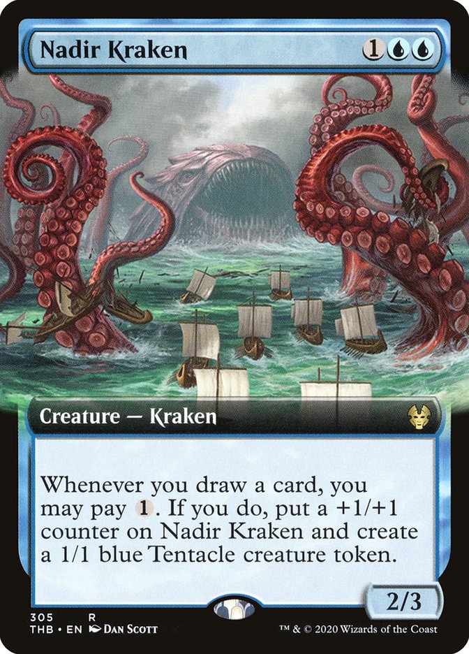 Nadir Kraken (Extended Art) [Theros Beyond Death] | Game Grid - Logan