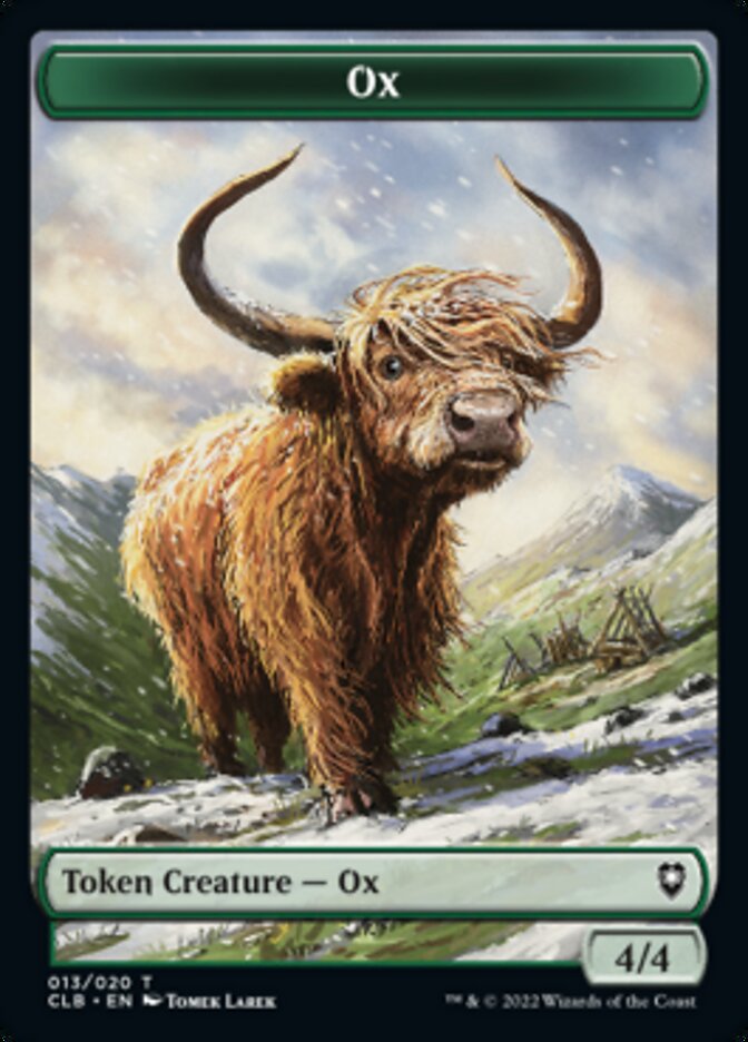 Ox Token [Commander Legends: Battle for Baldur's Gate Tokens] | Game Grid - Logan