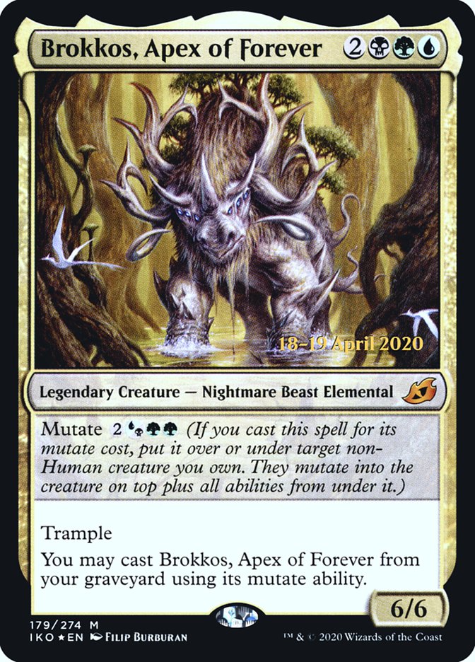 Brokkos, Apex of Forever [Ikoria: Lair of Behemoths Prerelease Promos] | Game Grid - Logan