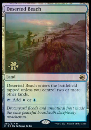 Deserted Beach [Innistrad: Midnight Hunt Prerelease Promos] | Game Grid - Logan