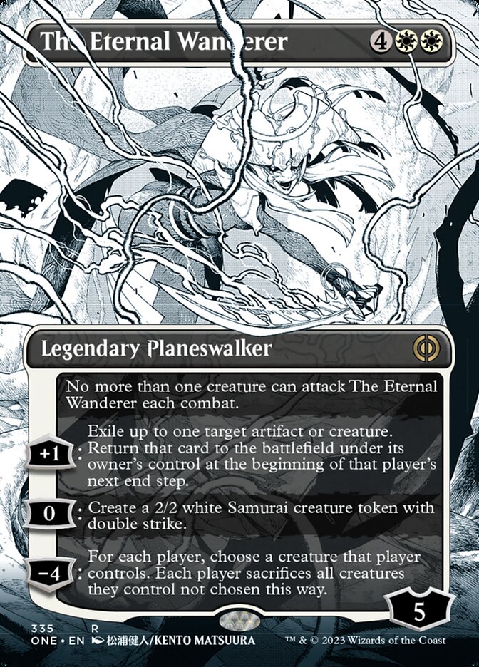 The Eternal Wanderer (Borderless Manga) [Phyrexia: All Will Be One] | Game Grid - Logan