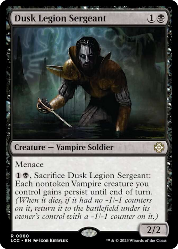 Dusk Legion Sergeant [The Lost Caverns of Ixalan Commander] | Game Grid - Logan