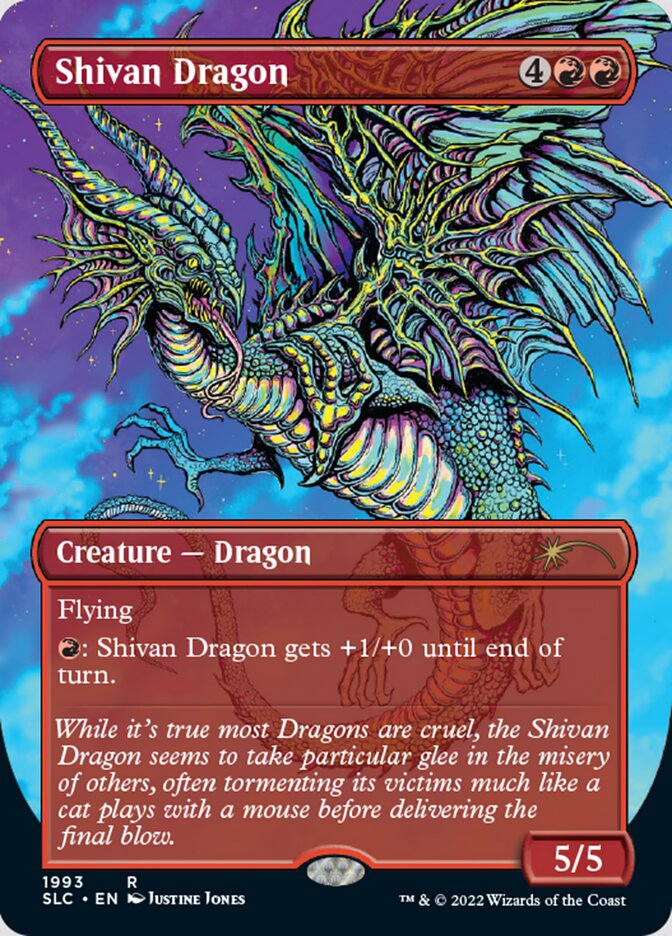 Shivan Dragon (Borderless) [Secret Lair 30th Anniversary Countdown Kit] | Game Grid - Logan