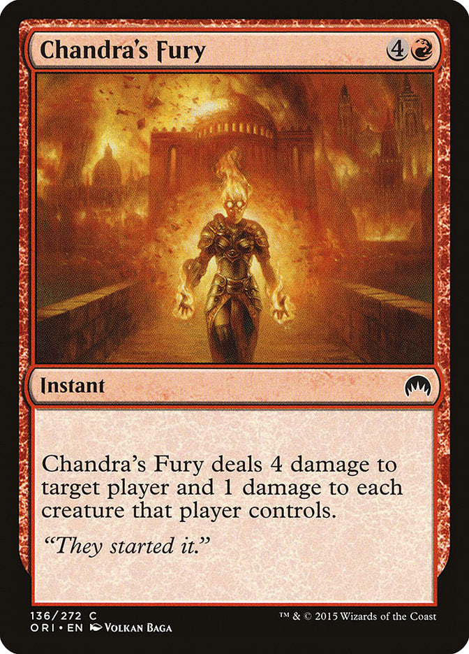 Chandra's Fury [Magic Origins] | Game Grid - Logan