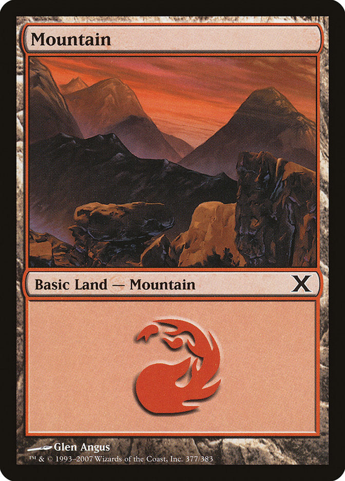 Mountain (377) [Tenth Edition] | Game Grid - Logan