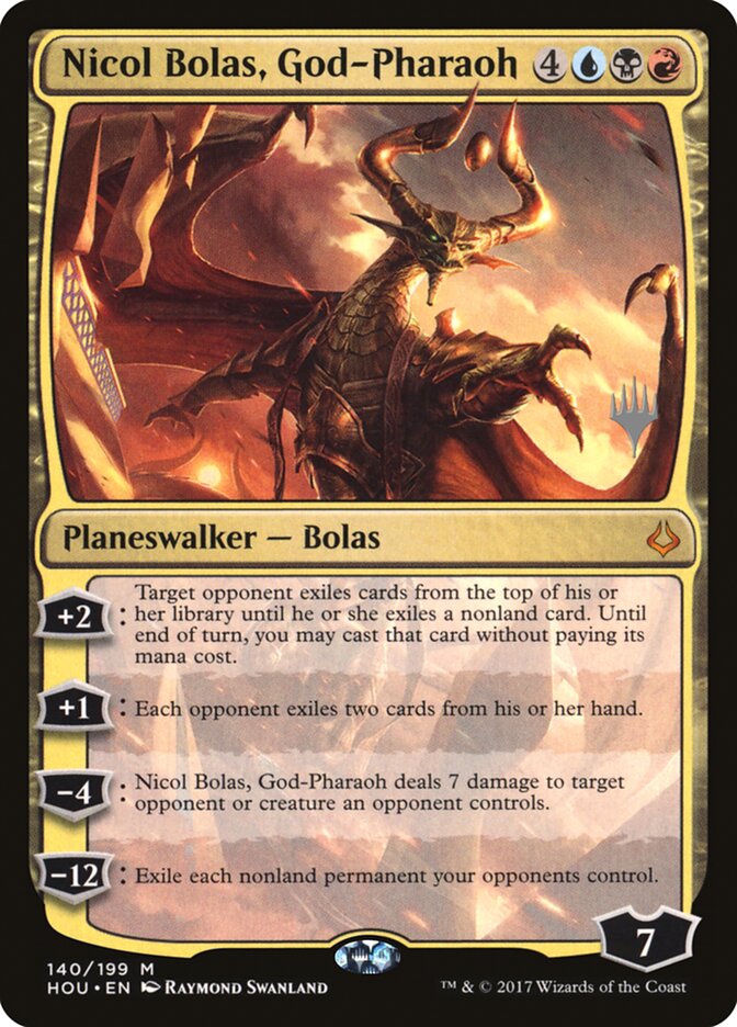 Nicol Bolas, God-Pharaoh (Promo Pack) [Hour of Devastation Promos] | Game Grid - Logan