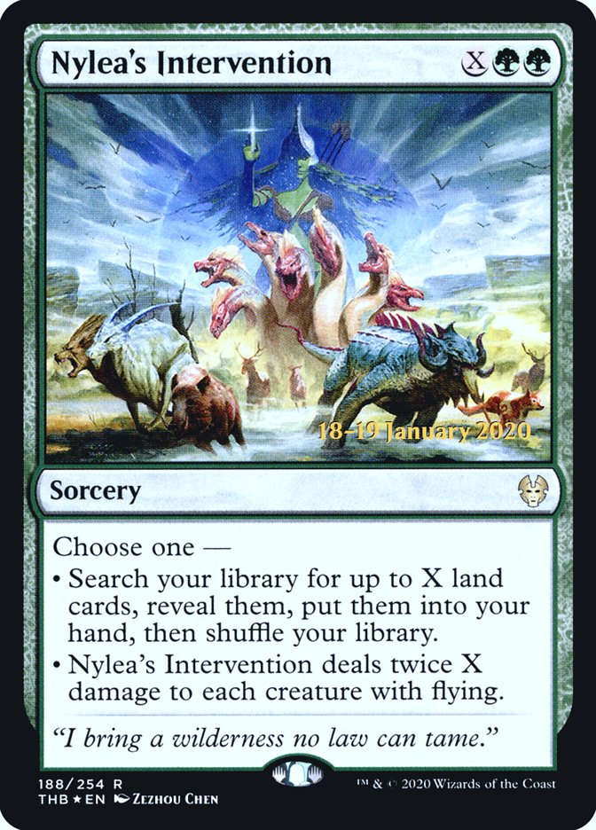 Nylea's Intervention [Theros Beyond Death Prerelease Promos] | Game Grid - Logan