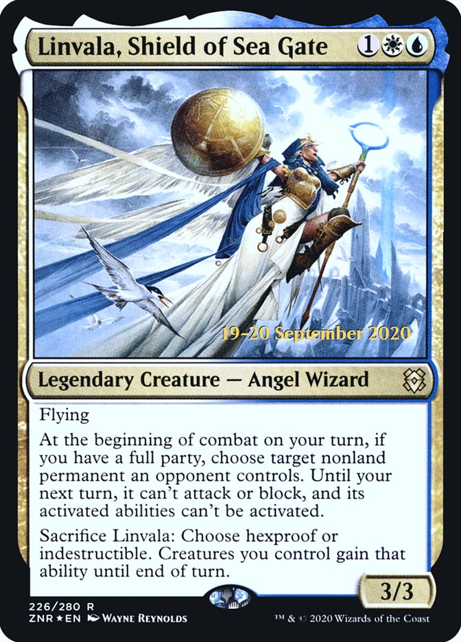 Linvala, Shield of Sea Gate [Zendikar Rising Prerelease Promos] | Game Grid - Logan