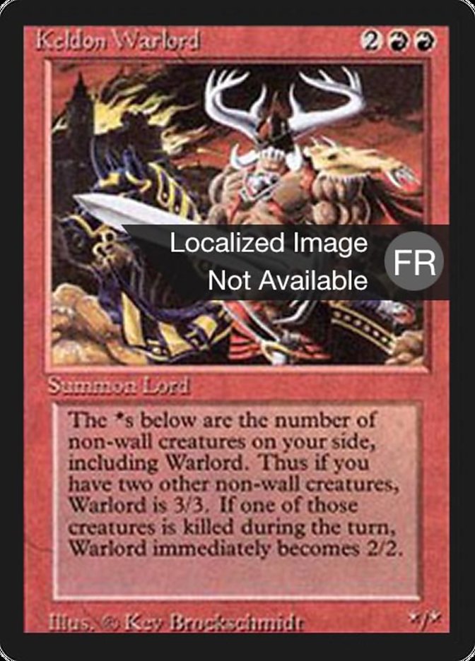 Keldon Warlord [Foreign Black Border] | Game Grid - Logan