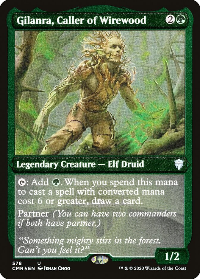 Gilanra, Caller of Wirewood (Etched) [Commander Legends] | Game Grid - Logan