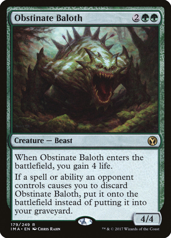 Obstinate Baloth [Iconic Masters] | Game Grid - Logan