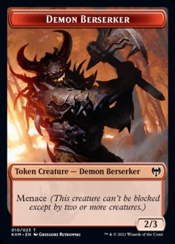 Demon Berserker Token [Kaldheim Tokens] | Game Grid - Logan