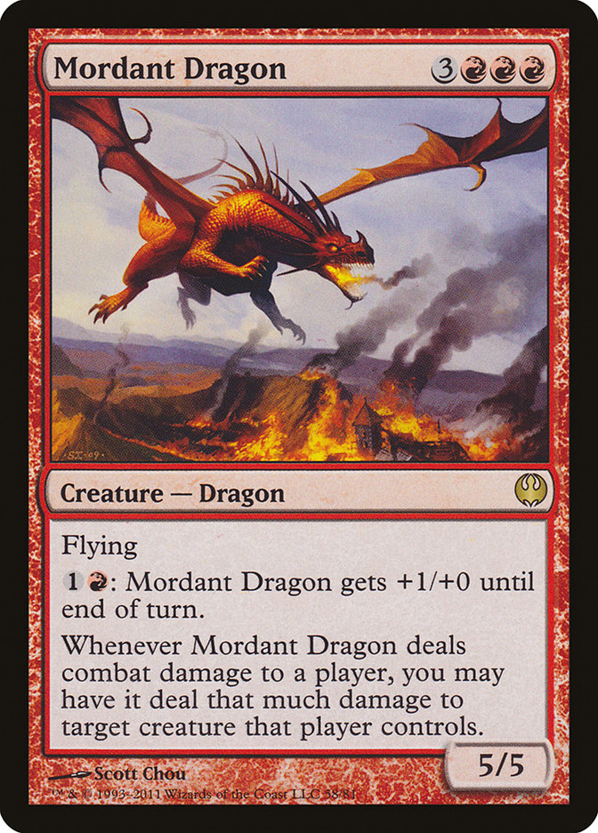 Mordant Dragon [Duel Decks: Knights vs. Dragons] | Game Grid - Logan