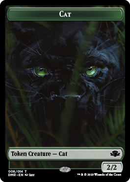 Elephant // Cat (008) Double-Sided Token [Dominaria Remastered Tokens] | Game Grid - Logan