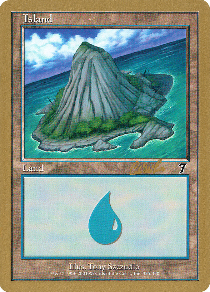 Island (cr335b) (Carlos Romao) [World Championship Decks 2002] | Game Grid - Logan