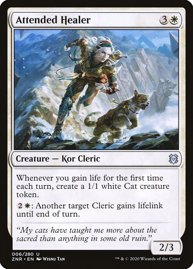 Attended Healer [Zendikar Rising] | Game Grid - Logan