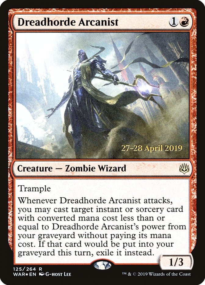 Dreadhorde Arcanist [War of the Spark Prerelease Promos] | Game Grid - Logan